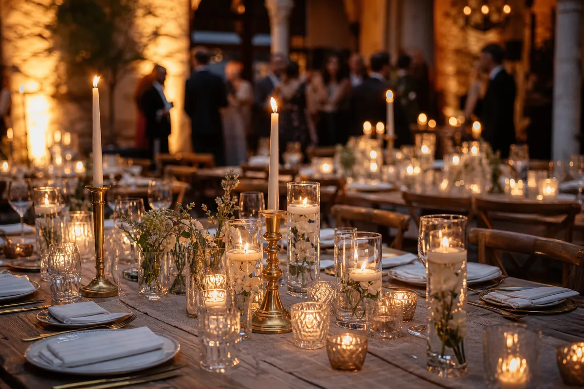 Décorer une table de mariage